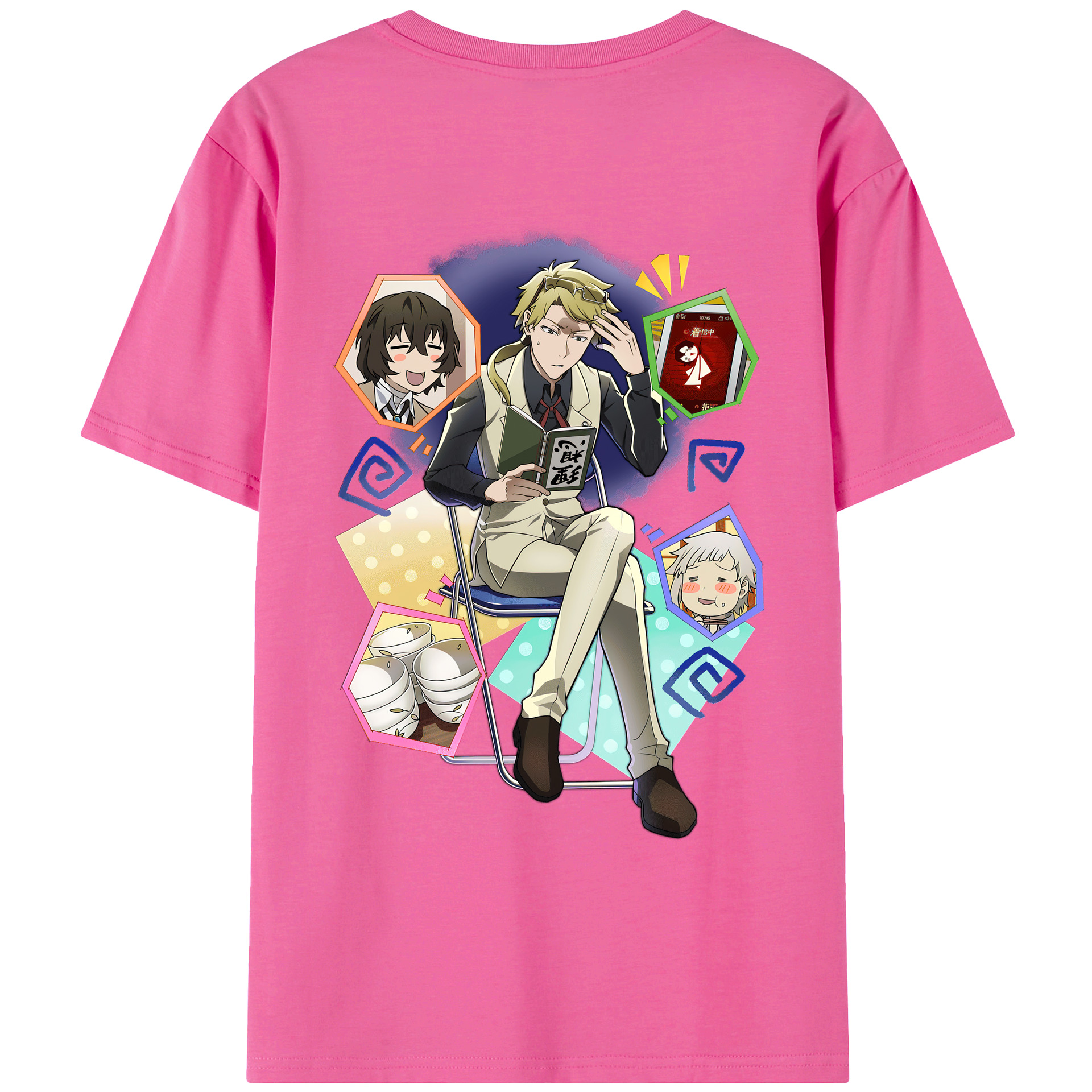 （画像用） 文豪ストレイドッグス Bungo Stray Dogs レディース半袖Tシャツ(バックプリント)